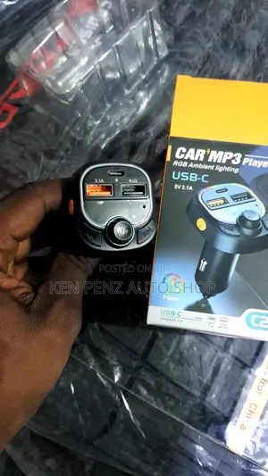 Car Bluetooth Fm Transmitter and Charger With C Charger Port