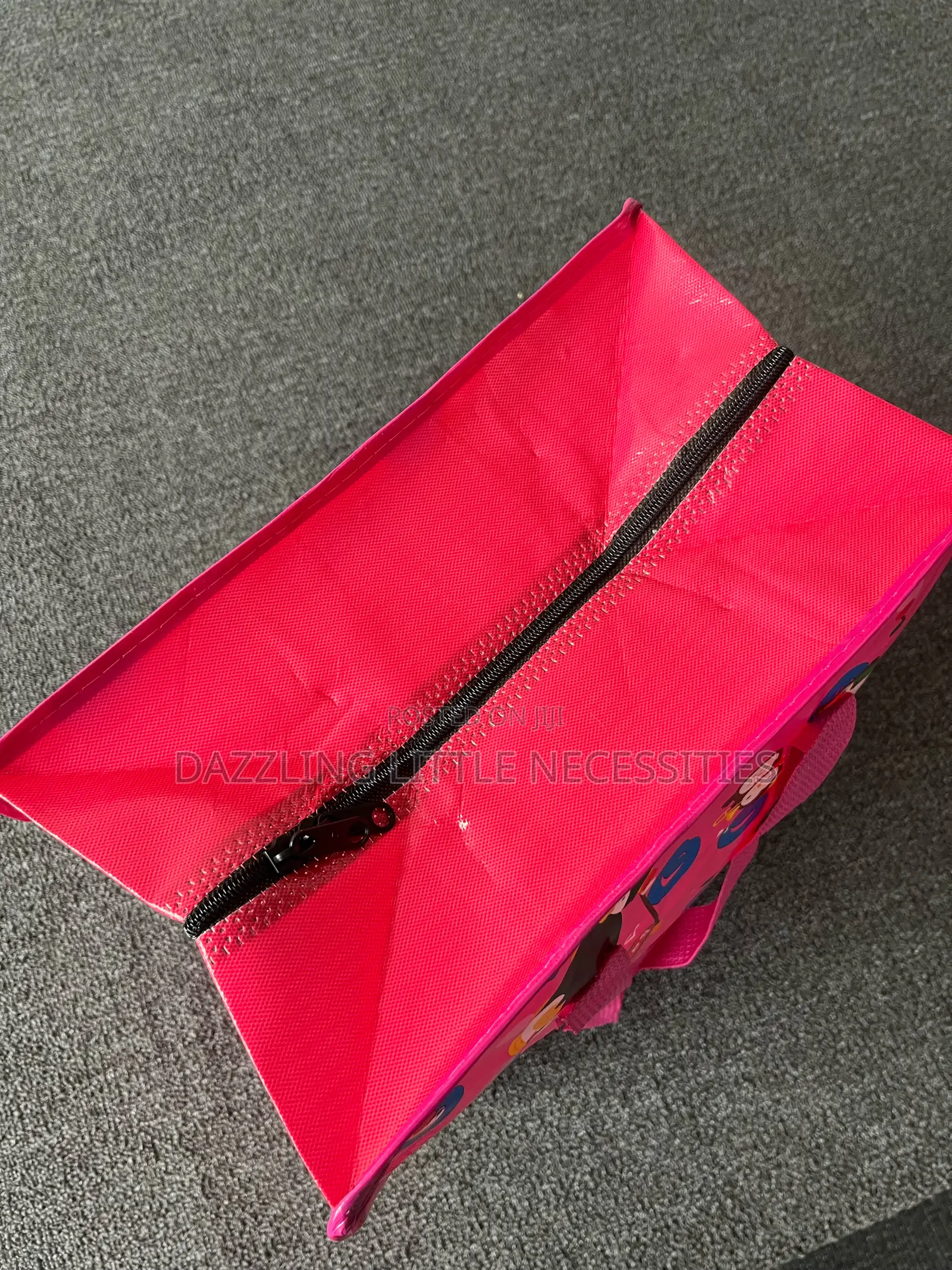 Pink Reusable Shopping Bag With Zip