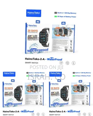 Hainoteko-2-a Waterproof Smart Watch - Amoled Display 20-day Battery