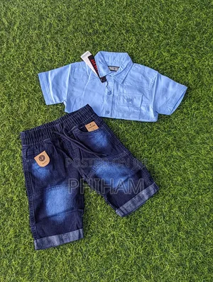 Kids Shirt and Jeans Short