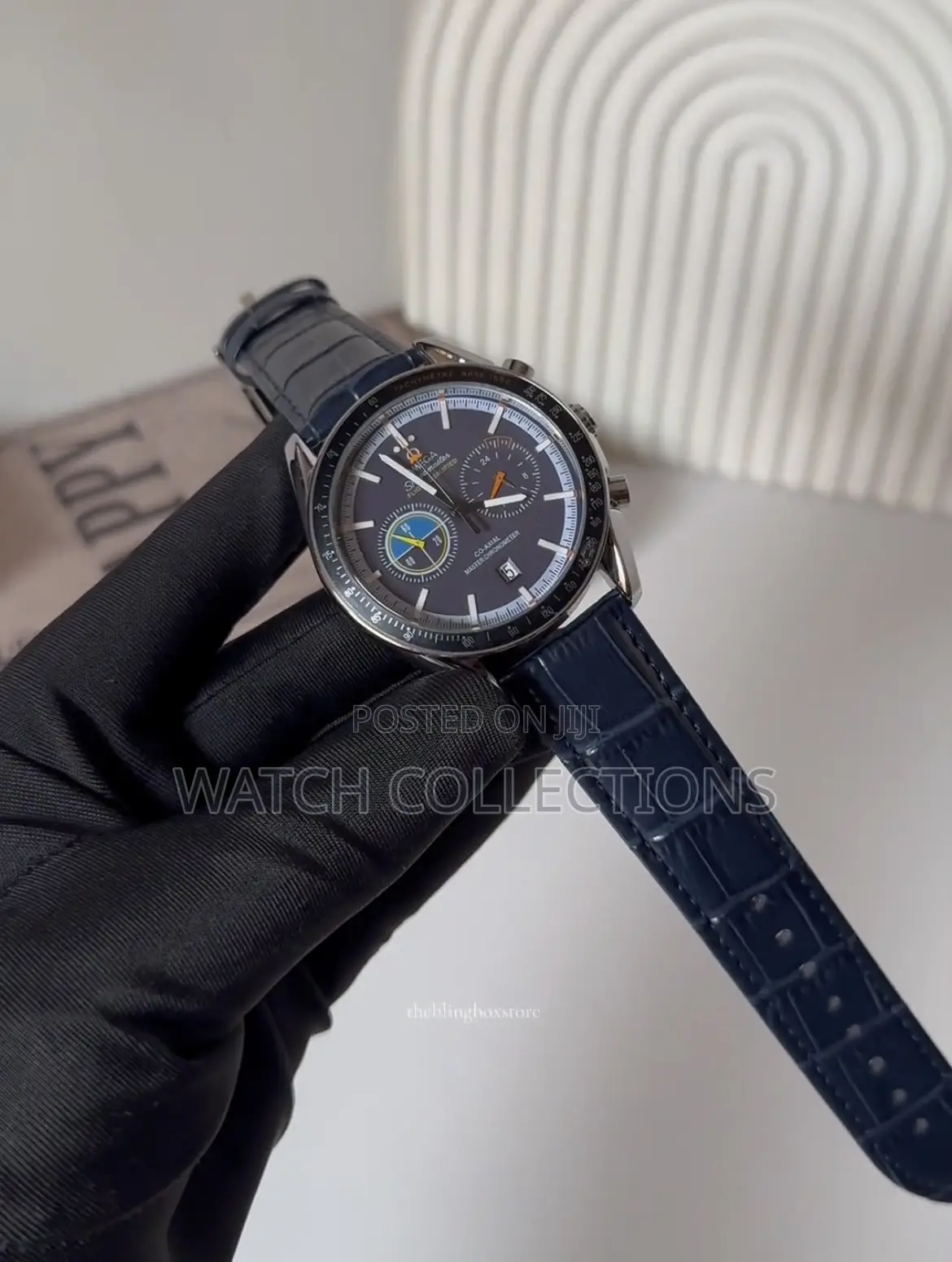 Flight Outfield Omega Leather Watch