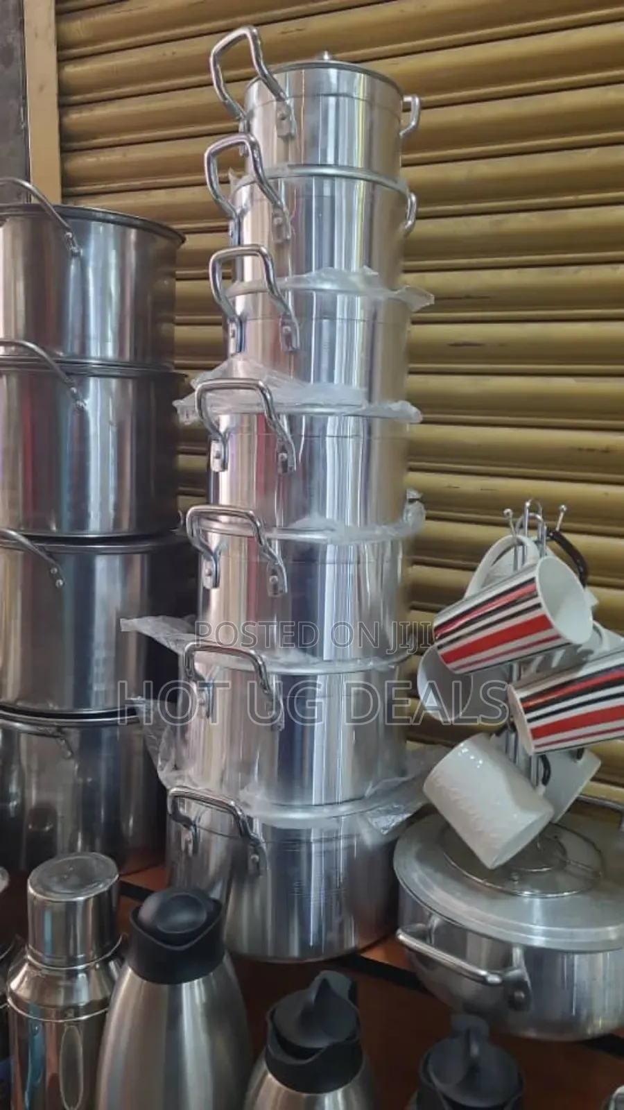 Tornado 7 Piece Heavy Stainless Steel Saucepans/Cookware - Silver.