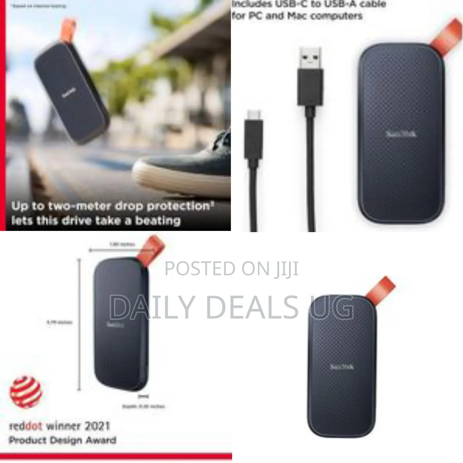 Sandisk Portable SSD - Multicolor