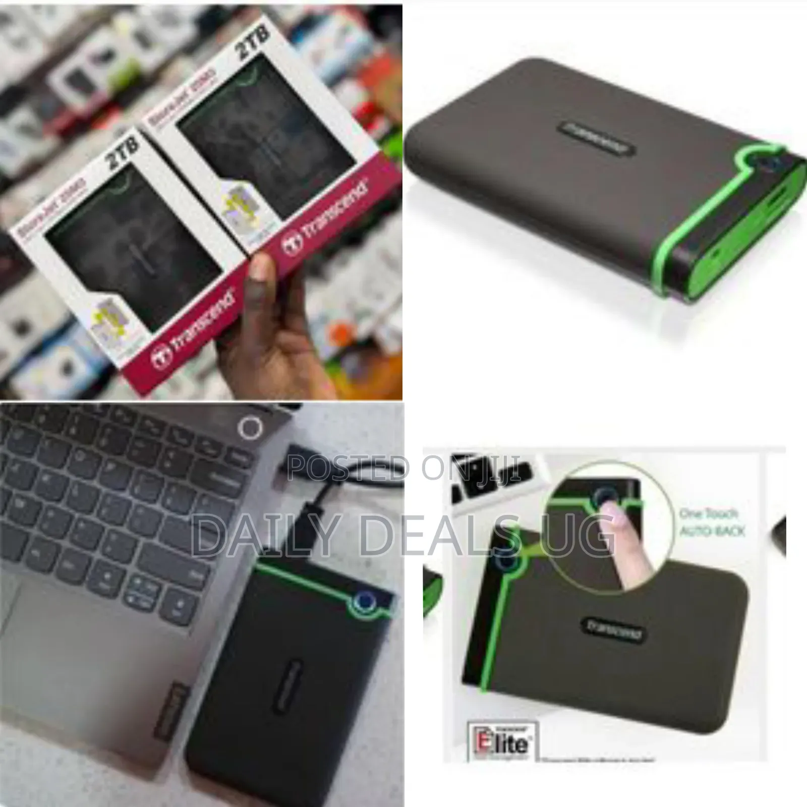 Transcend Storejet 25m3 2tb Portable Hard Drive - Multicolor
