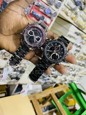 Stainless Steel Mens Dual Display Watches