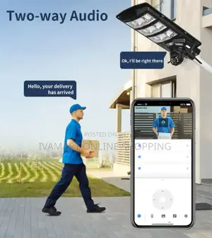 2-in-1 Solar Floodlight Surveillance Camera