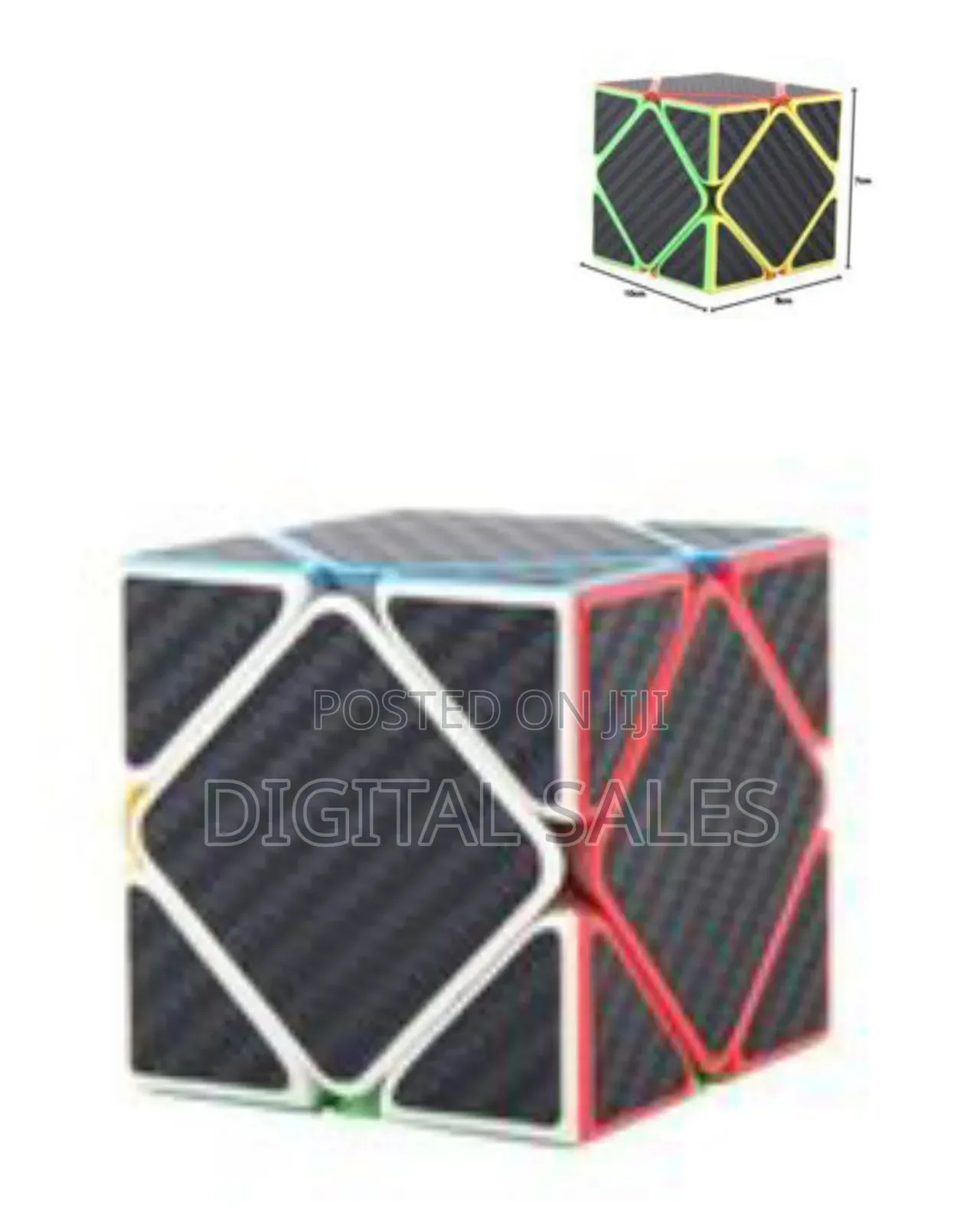 High-performance Skewb Puzzle Cube With Carbon Fiber Texture