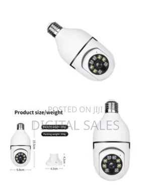 Smart Wi-fi Light Bulb Security Camera (Ptz)