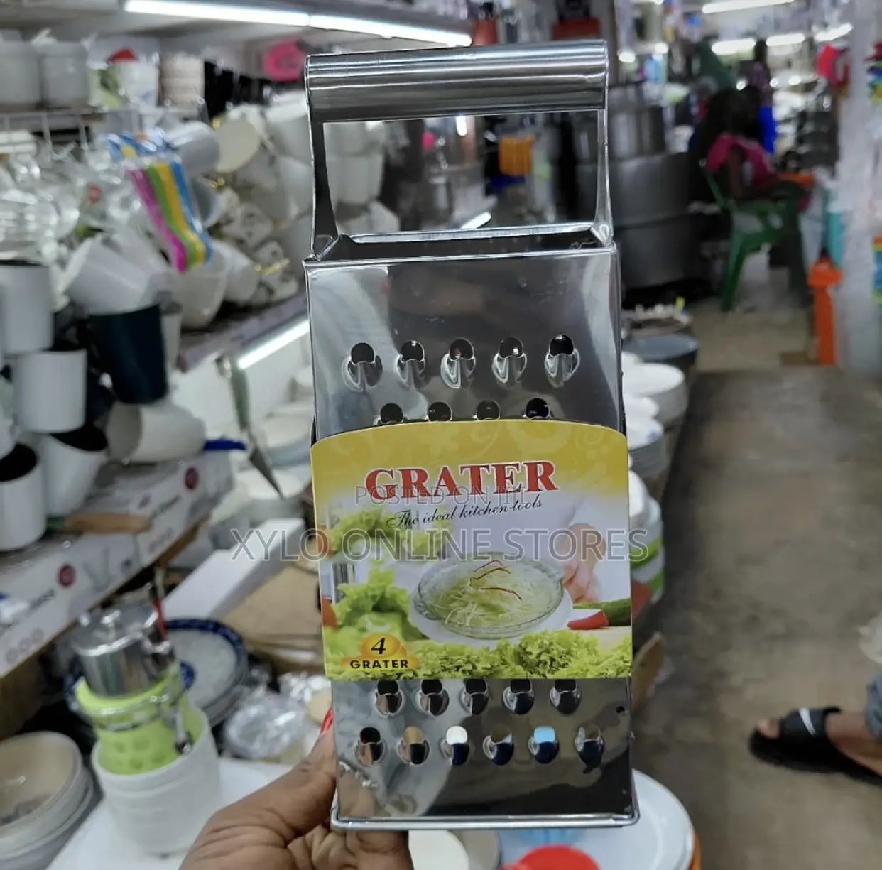 4 Sided Grater for Cutting and Slicing Vegetables/Silver