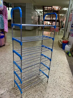 6 Layer Stainless Steel Stackable Shoes Rack Organizer Storage Stand