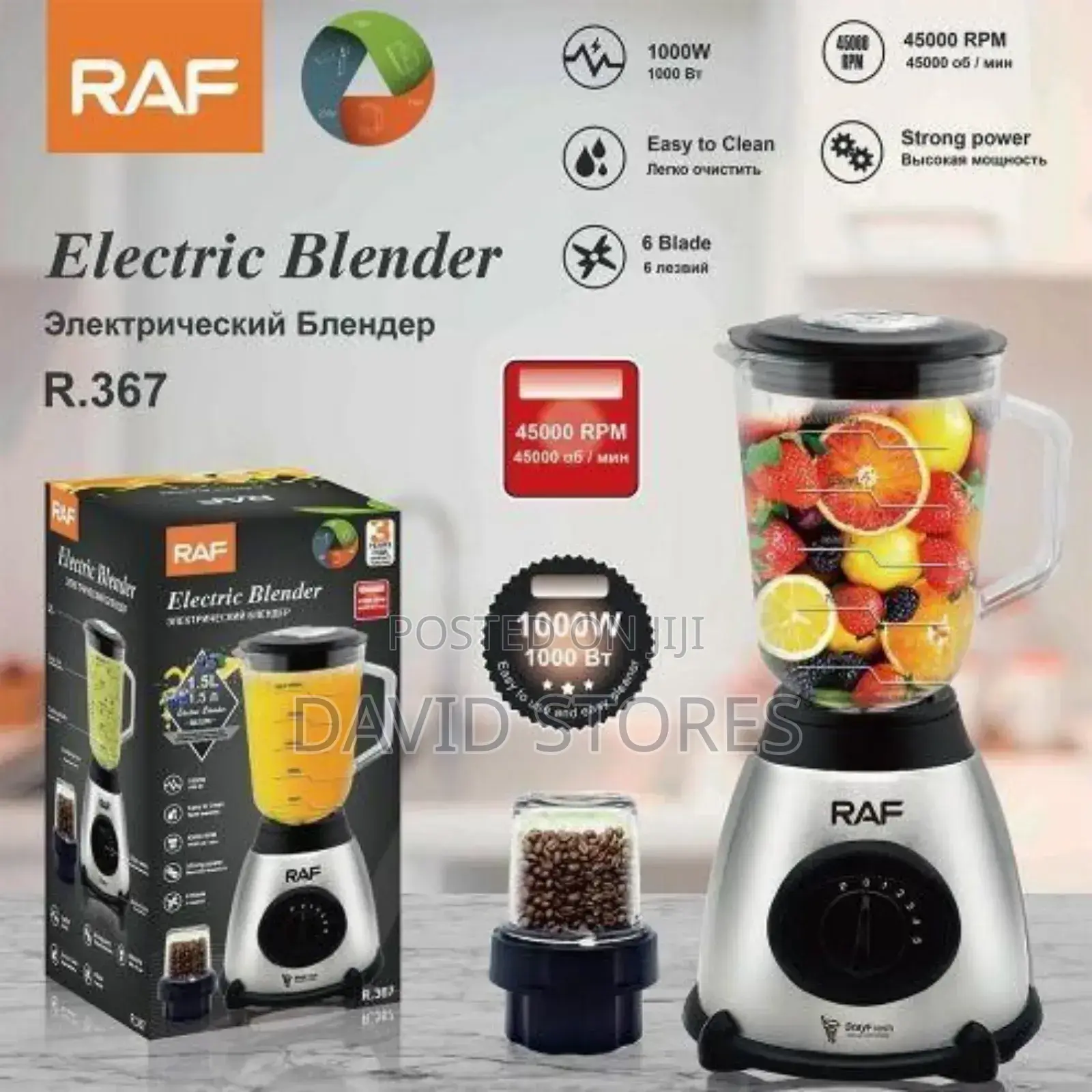 Raf 2in 1 Electric Blender