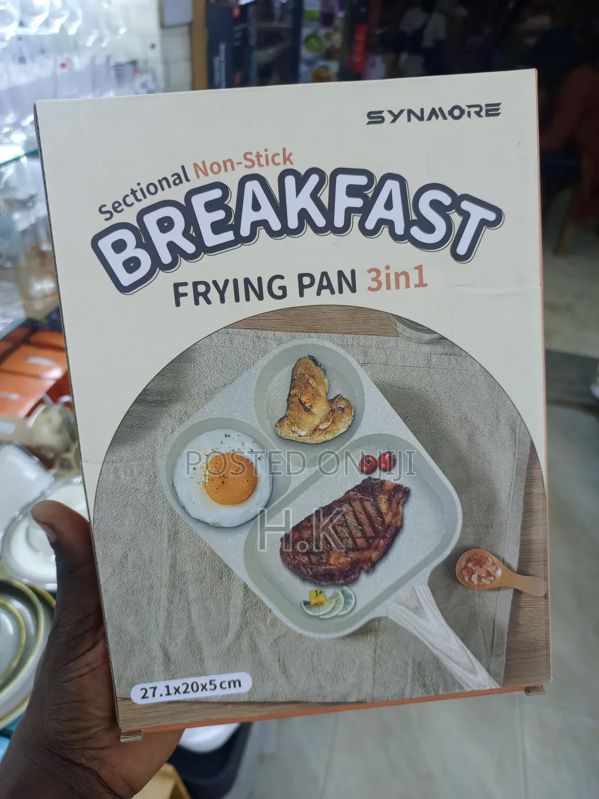 Synmore 3-in-1 Sectional Non-Stick Breakfast Frying Pan.