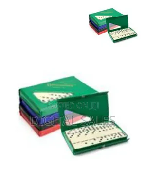Classic Dominoes Set In A Colorful, Protective Storage Case -l