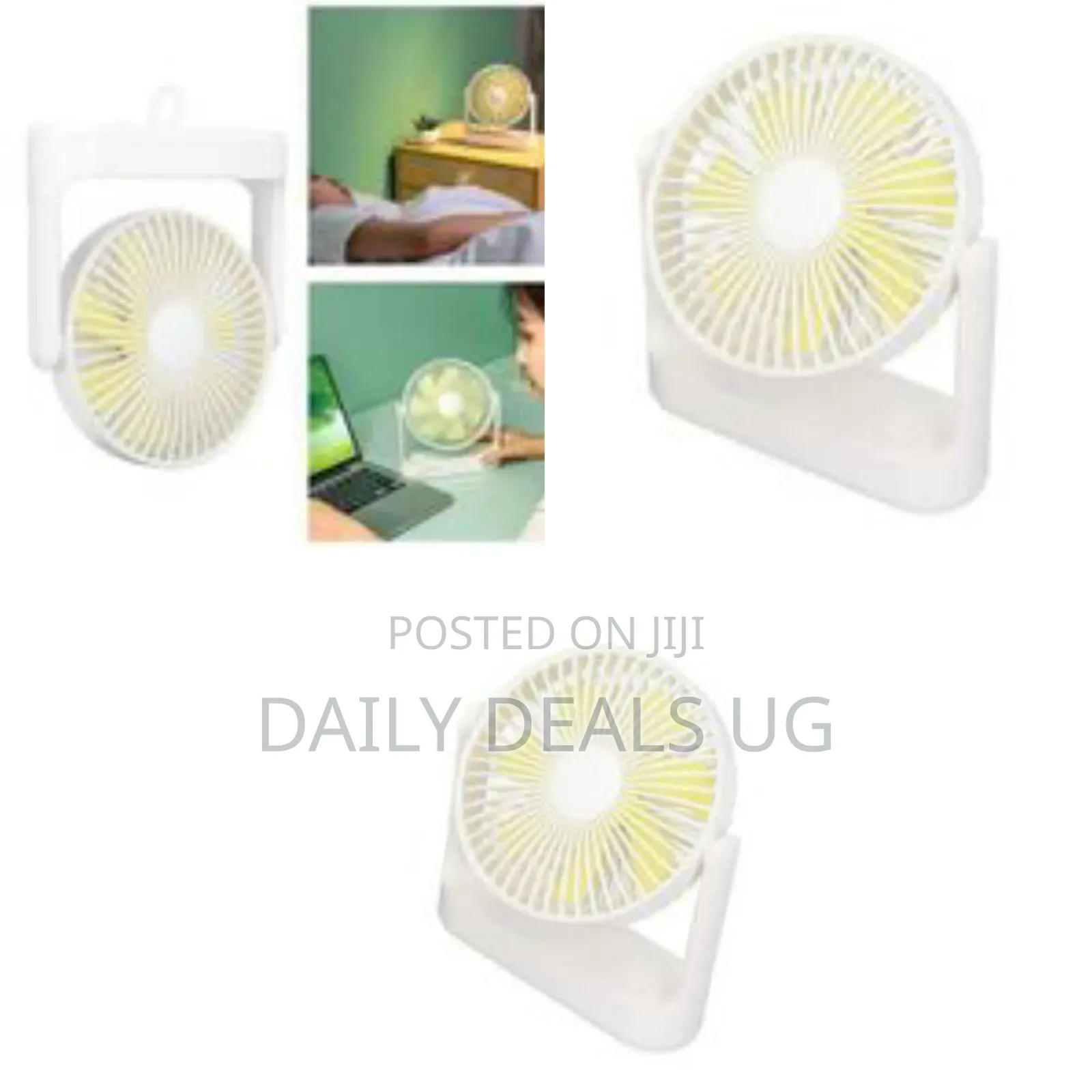 Portable Multi-Function Usb Desk Fan With a Wall-Mount Option
