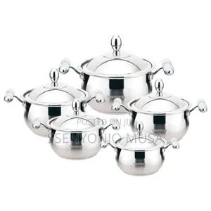 Super Heavy 6pc Stainless Steel Saucepan Set