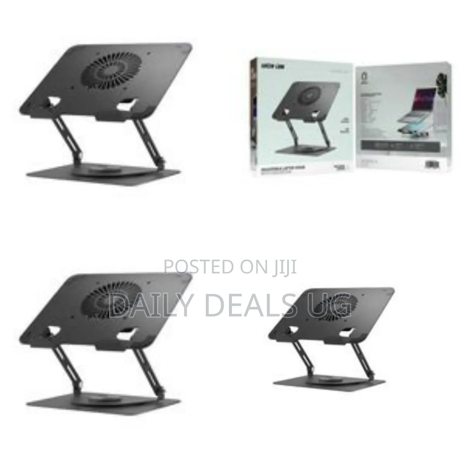 Green Lion Green Lion Adjustable Laptop Stand With Cooling Fan