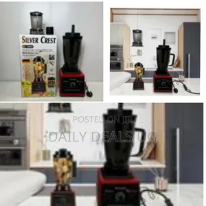 High-Power Commercial-Style Blender and Grinder Set (Silver Crest)