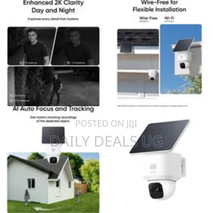 Eufy Solar-Powered Outdoor Pan Tilt Security Camera - Multicolor