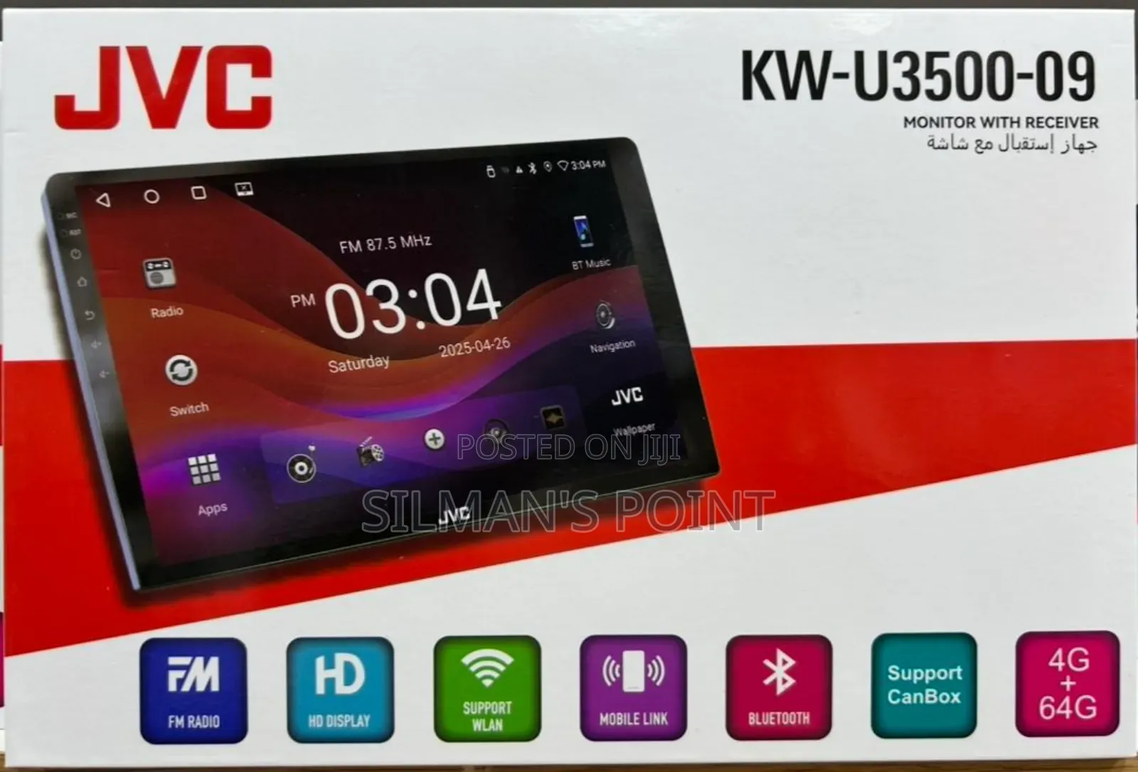 JVC Kw-U3500-09 Car Android Radio