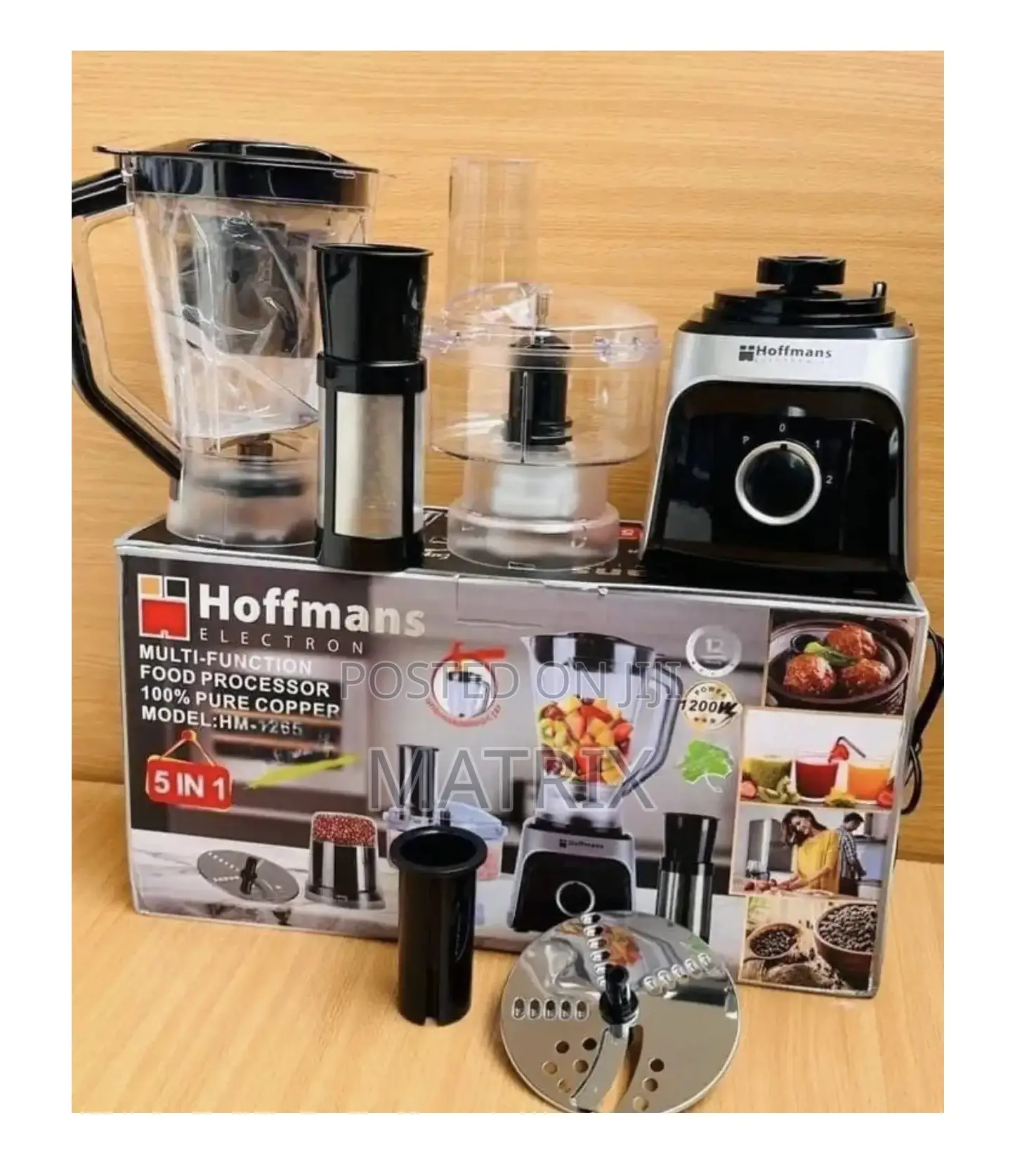 Hoffmans Original 5 In 1 Blender 1.8l Home Commercial Food Processor