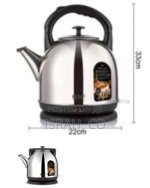 Raf Stainless Steel Classic Style Electric Kettle, 4 Litres