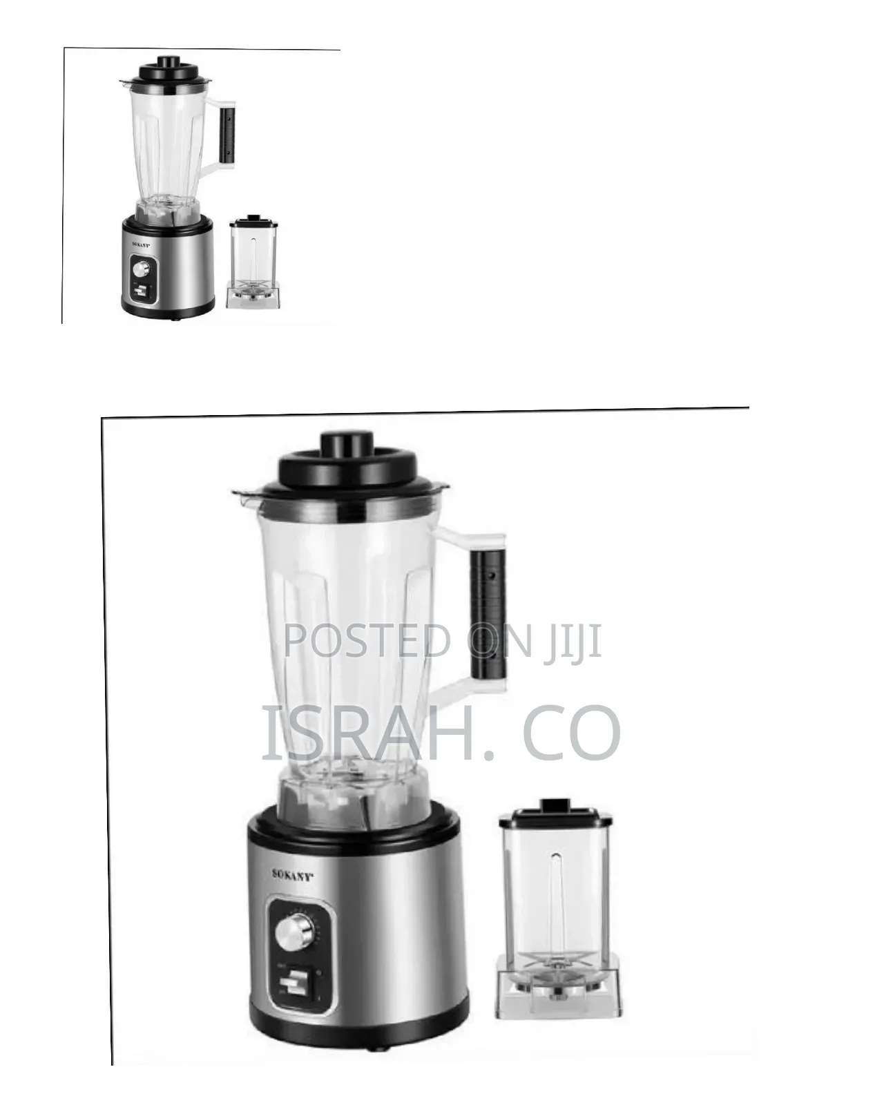 Sokany Powerful 2-in-1 Multi-Purpose Blender and Grinder