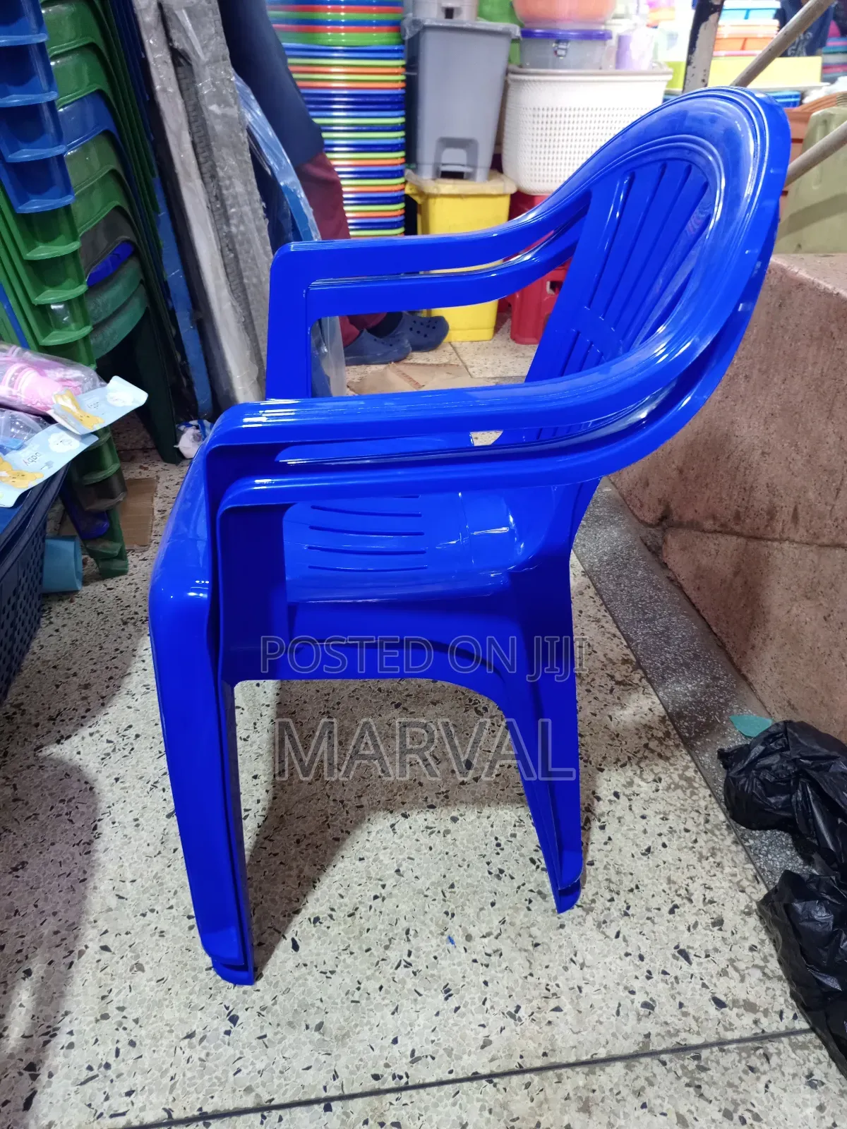 Rong Plastic Chair With Arm Rests. Book