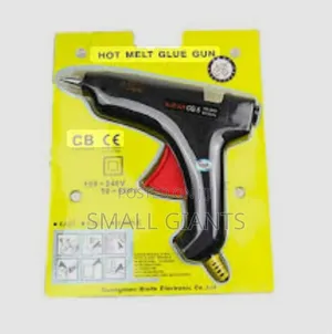 100w Black Glue Gun With Yellow Stick