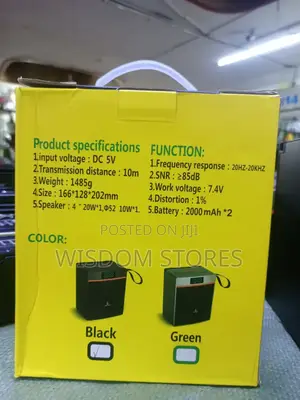 Boombest Ln-1036led Solid Heavy Powerful Bluetooth Speaker