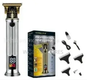 Cordless Trimmer Sokany Sk-16019 Metal Body Silver