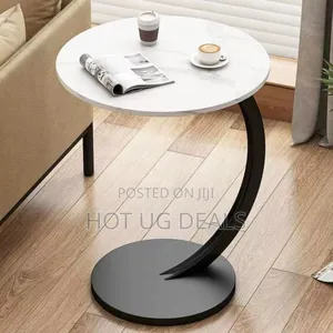 Wooden Metallic Coffee Table Bedroom Mini Portable Table