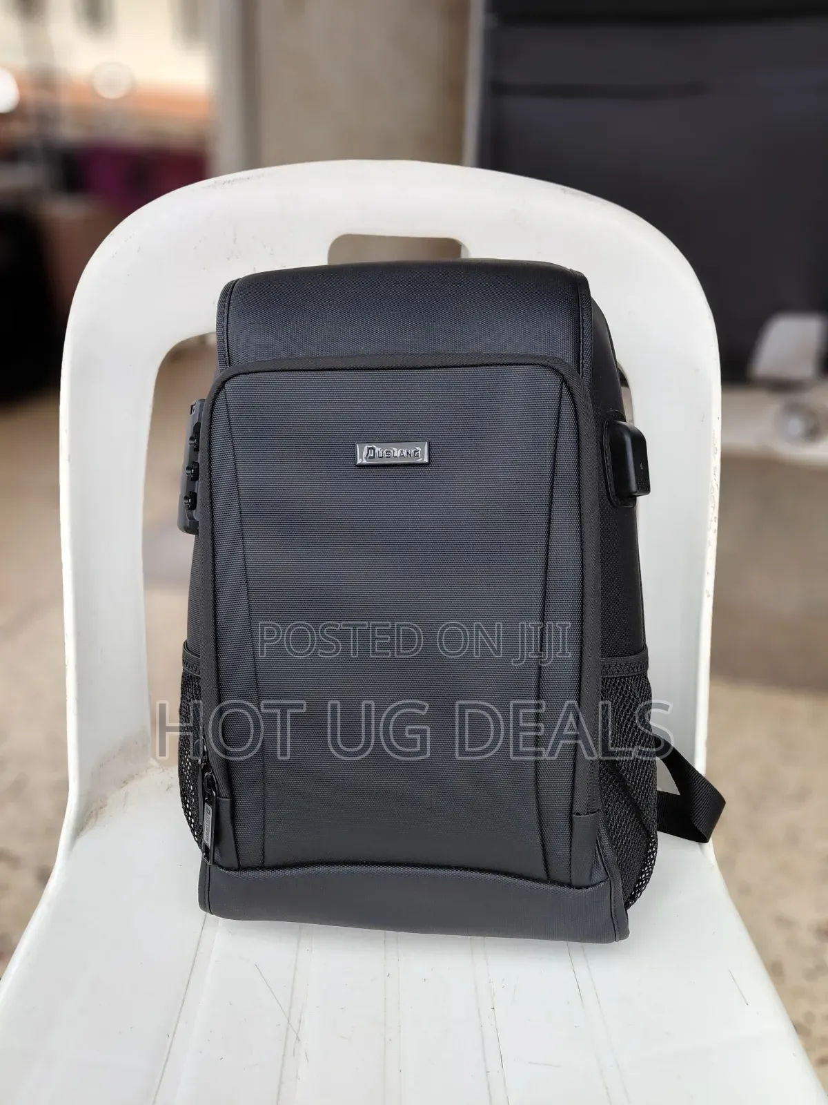 Duslang Anti-theft Laptop Backpack - Black