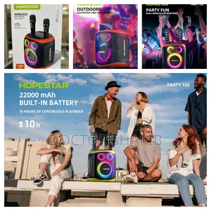 Hopestar Ultimate Heavy-Duty Bluetooth Speaker With Karaoke Microphone
