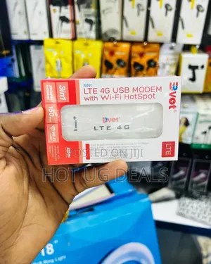 Bvot 3 In1 Lte 4g Usb Modem With Wifi Hotspot- White