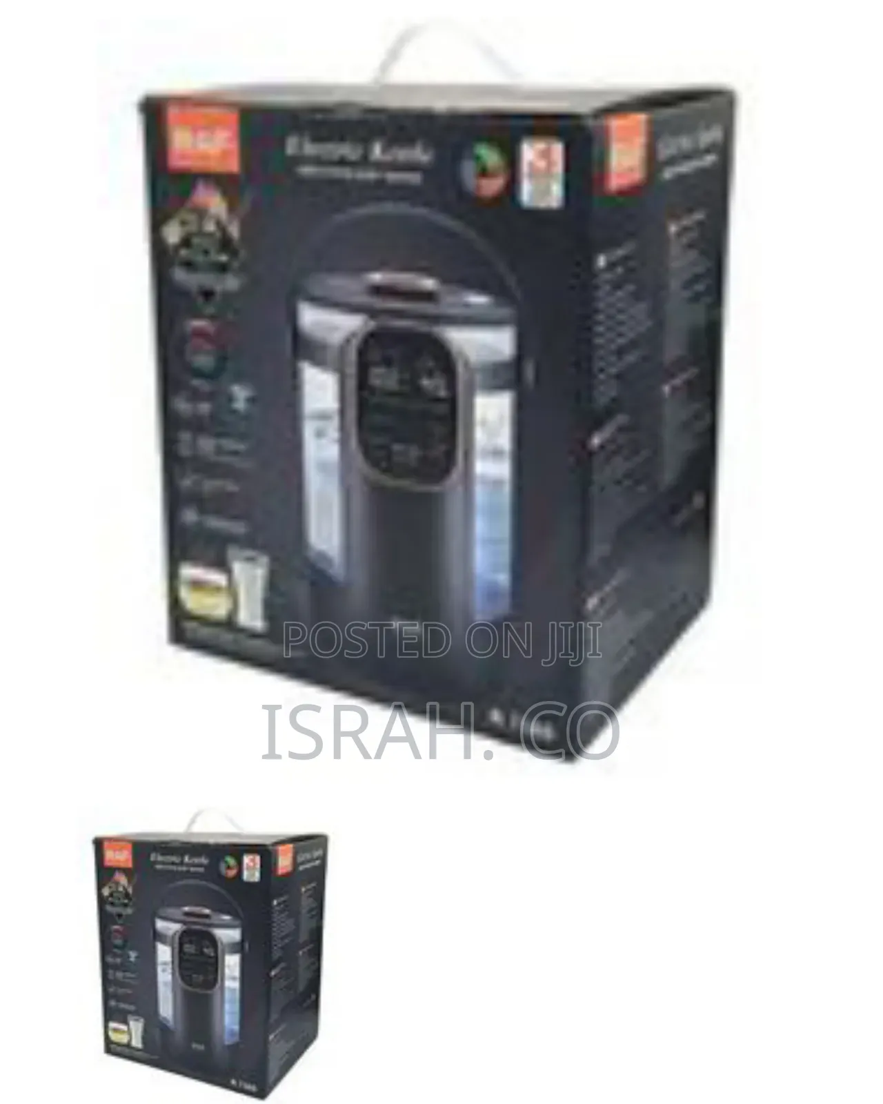 Raf Multi-Functional Borosilicate Glass Electric Kettle