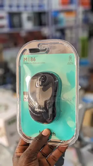 Logitech M186 Wireless Mouse, 2.4ghz ,12-Month Battery