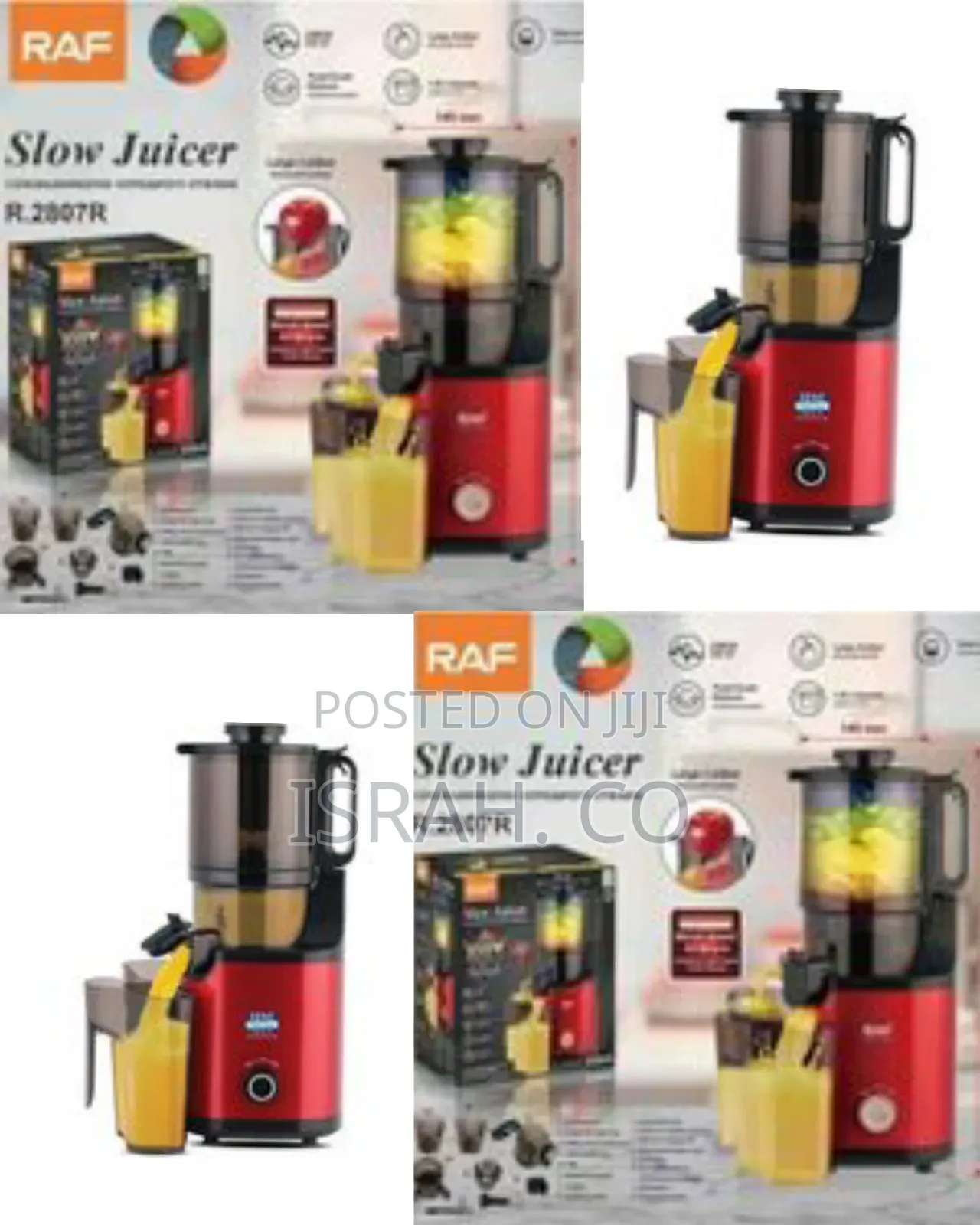 Raf Multifunction Slow That Retains Nutrients in Juice After Blending