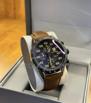 Brown Strap Carerra Watch