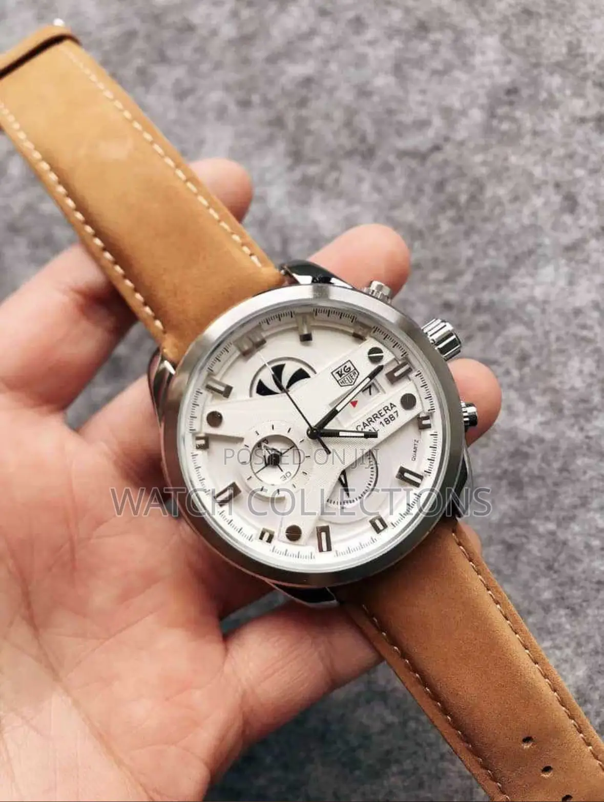 Taghuer Leather Cr7 Watch