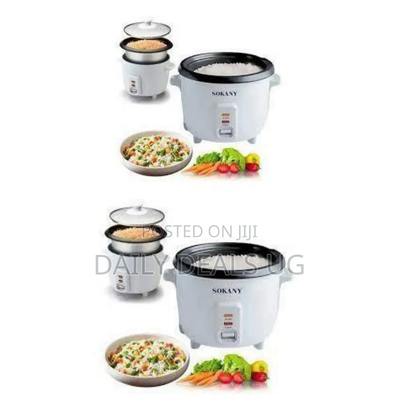 Sokany Reliable Electric Rice Cooker and Steamer - Multicolor