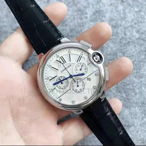 Roman Numeral Cartier Leather Strap Watch