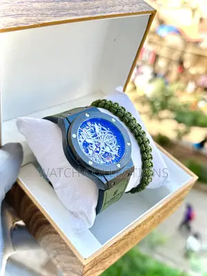 Mechanical Hublot Leather Strap Watch