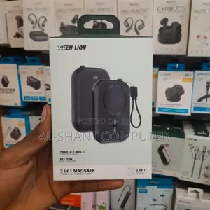 Greenlion 3in1 10000mah Magsafe Powerbank/Wireless Portable Powerbank