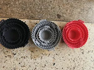 5 Pieces Silicone Round Air Fryer Liners 