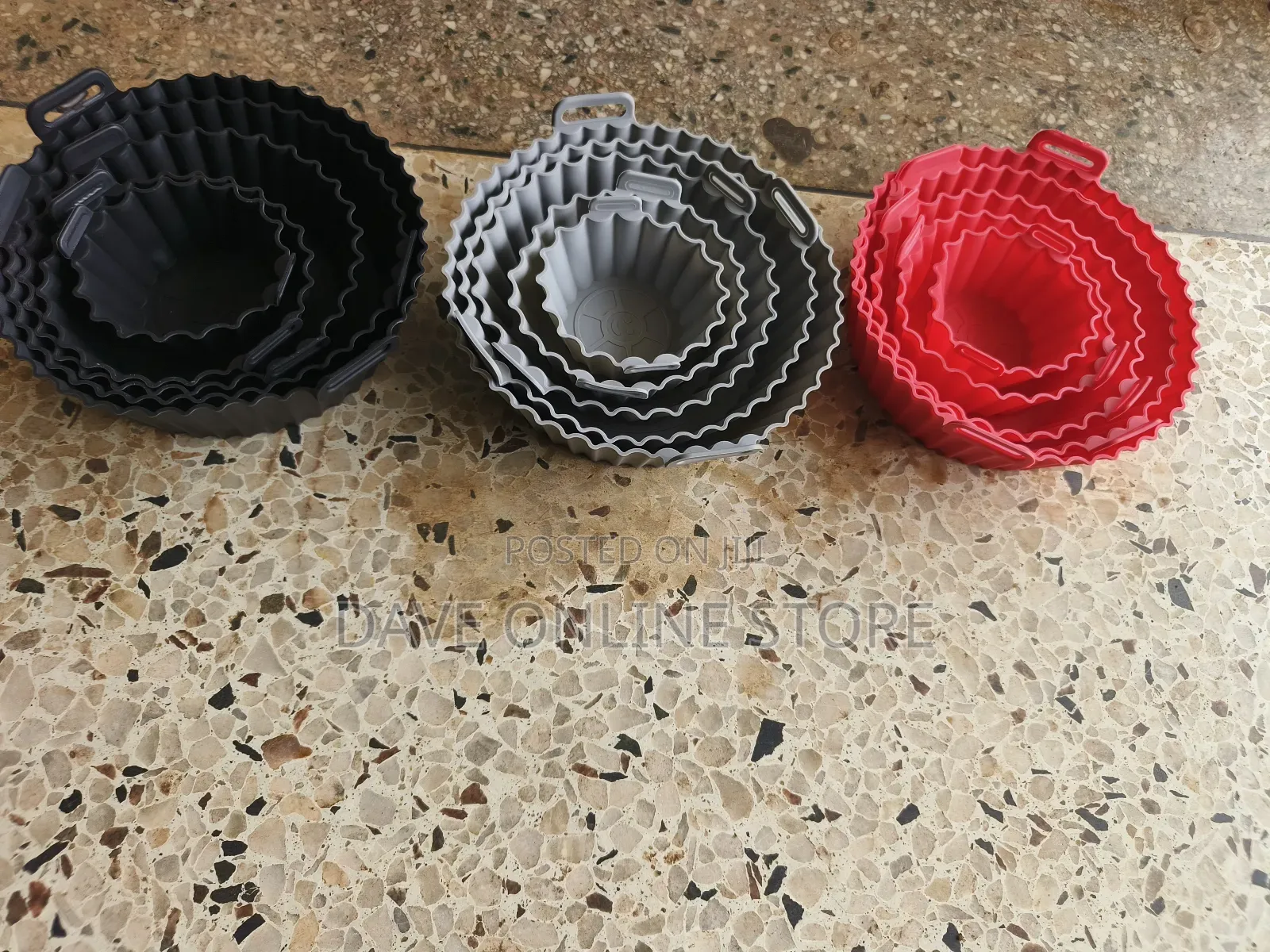5 Pieces Silicone Round Air Fryer Liners 