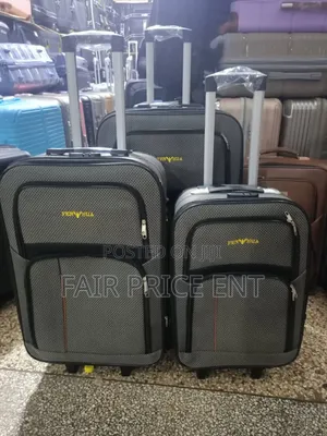 Cloth Suitcases. Full Set of 3pcs.( Gray)