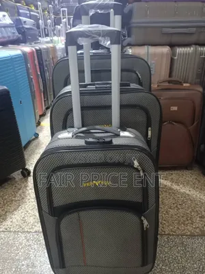 Cloth Suitcases. Full Set of 3pcs.( Gray)