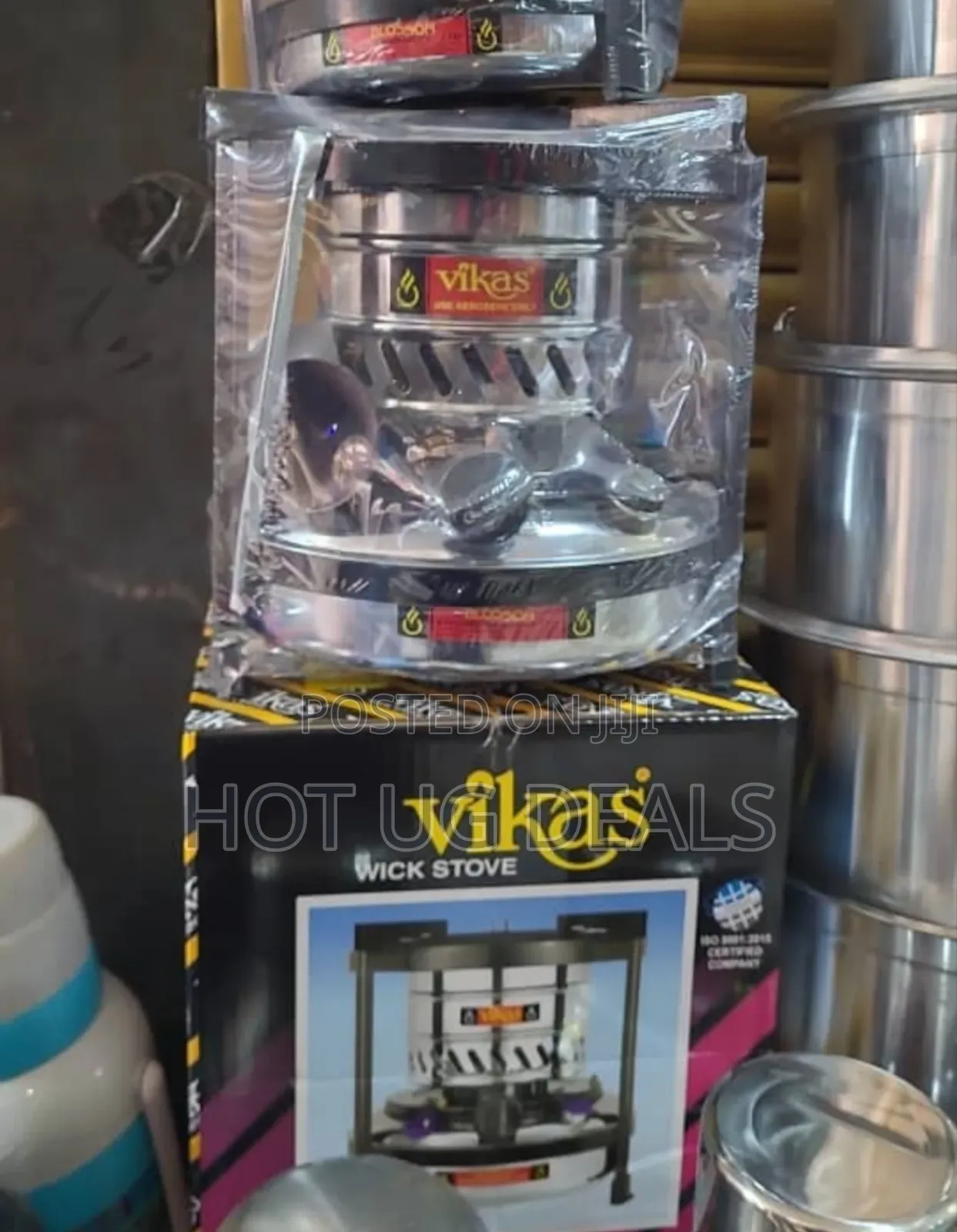 2l Vikas Stainless Paraffin Stove - Silver,Black