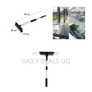 Dual Adjustable Window Glass Wiper Scrubber - Multicolor