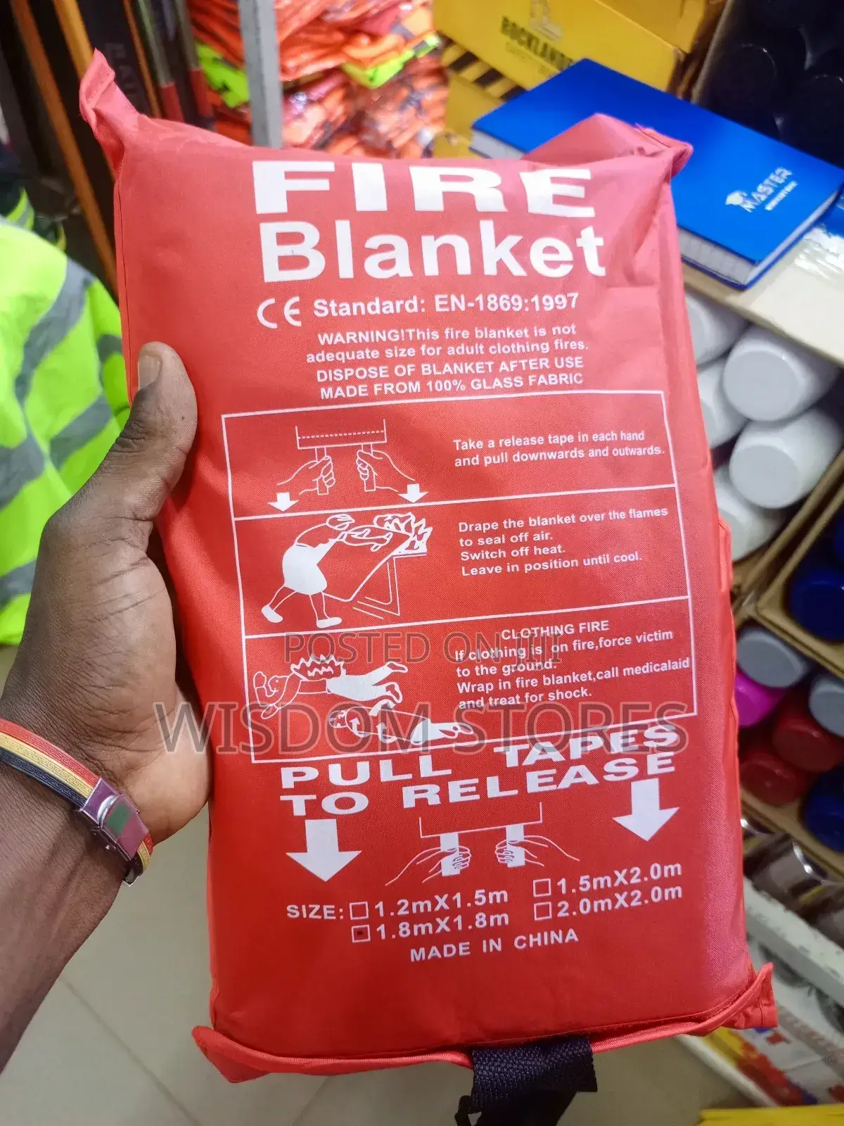 Fire Blanket 1.8m*1.8m